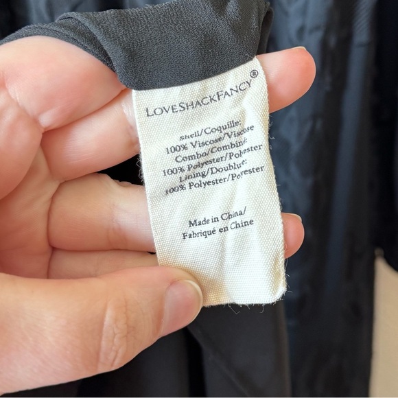LoveShackFancy Lexia Maxi Dress Small Black - Picture 9 of 10